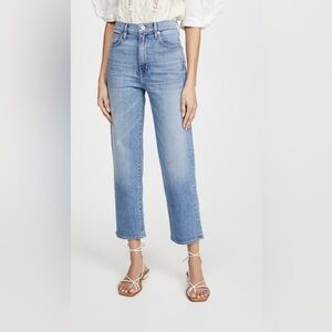 SLVRLAKE London High Rise Straight Ankle Jeans